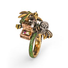 Maneater Ring: Dragon and Knight